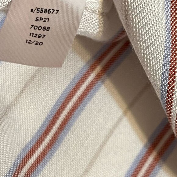 Loft striped womens button down blouse patriotic colors(SALE) - Picture 13 of 14